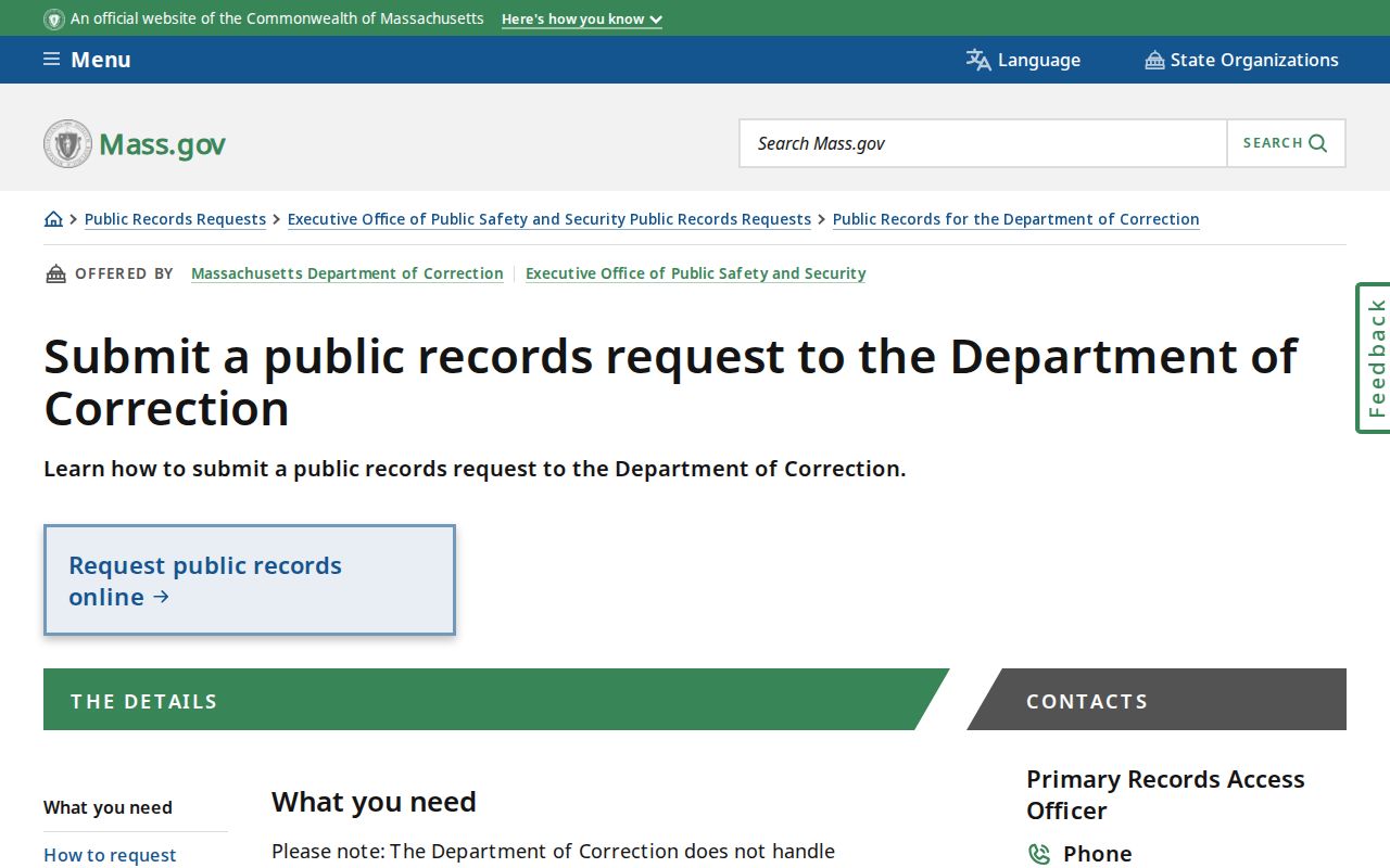 Berkshire County released state inmate photo and discharge request route